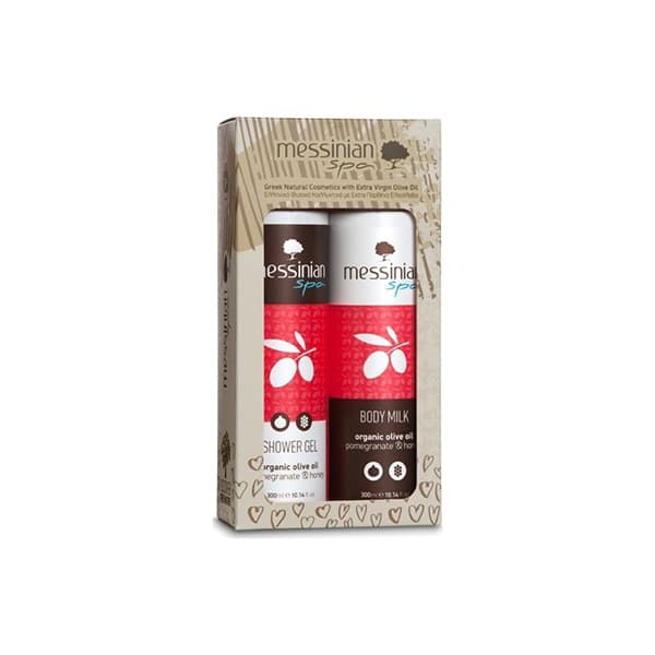 Messinian Spa Shower Gel 300ml & Body Milk Pomegranate-Honey 250ml